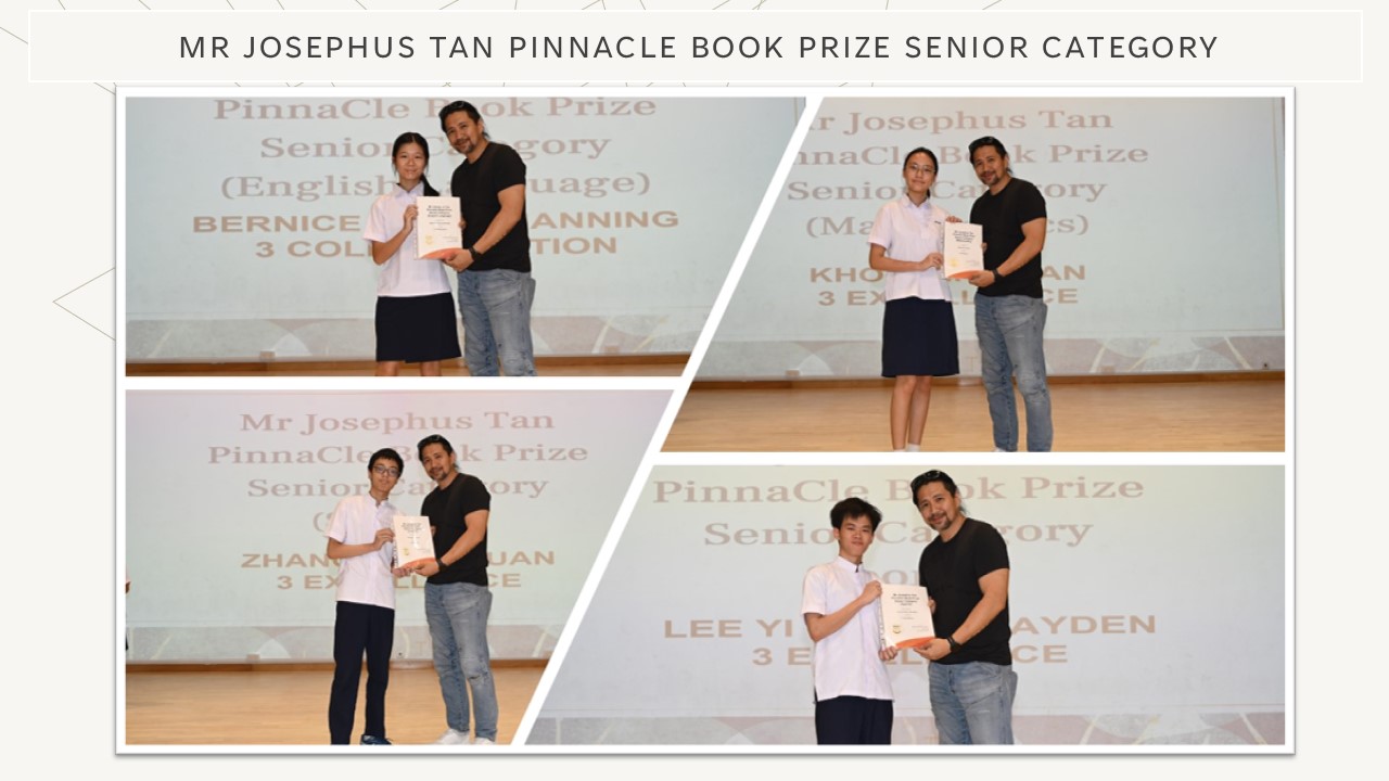 MR JOSEPHUS TAN PINNACLE BOOK PRIZE SENIOR CATEGORY